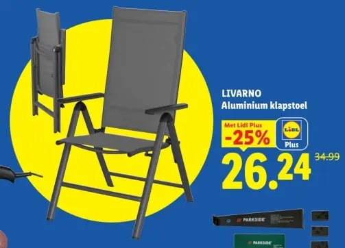Aanbieding: Aluminium klapstoel