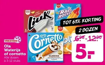Aanbieding: Ola Waterijs of cornetto