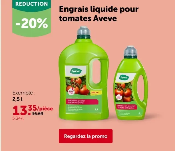 Offre: Engrais liquide pour tomates