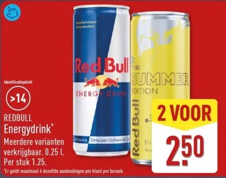 Aanbieding: Red Bull Energydrink