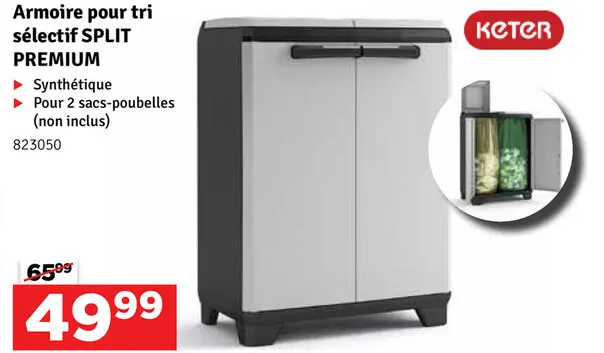 Offre: Armoire pour tri sélectif SPLIT PREMIUM