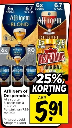 Aanbieding: Affligem or Desperados