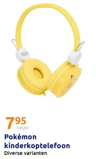 Aanbieding: Pokémon kinderkoptelefoon