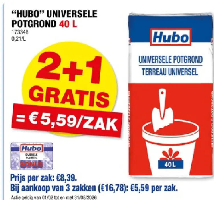 Promotie: Universele potgrond