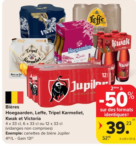 Offre: Bières