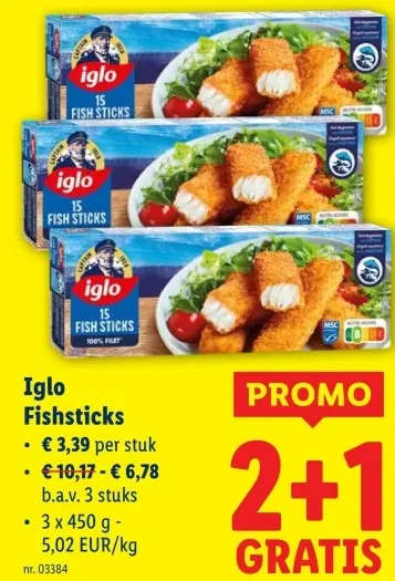 Promotie: Fishsticks