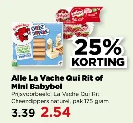 Aanbieding: La Vache Qui Rit of Mini Babybel