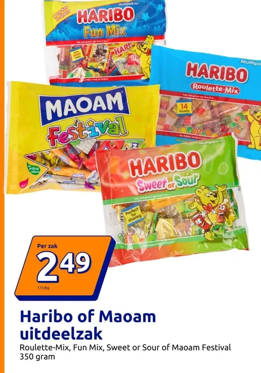 Aanbieding: Haribo of Maoam uitdeelzak