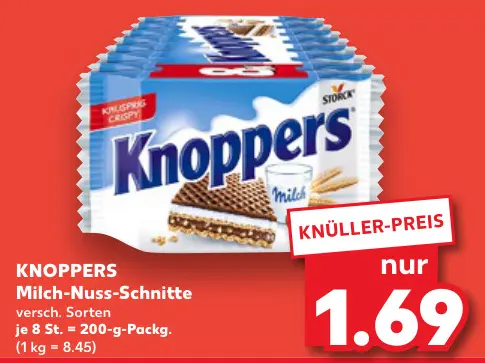 Aanbieding: Knoppers Milch-Nuss-Schnitte