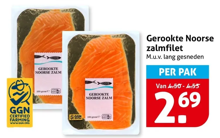 Aanbieding: Gerookte Noorse zalmfilet