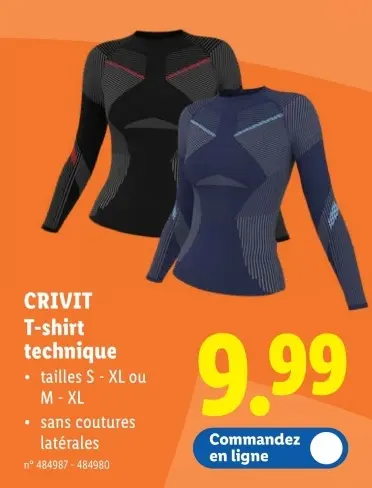 Offre: T-shirt thermique