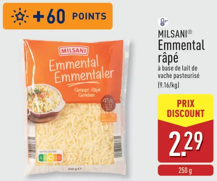 Offre: Emmental râpé