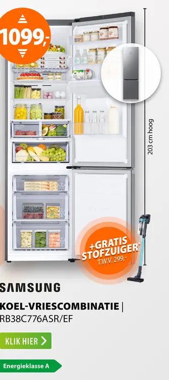 Aanbieding: Samsung RB38C776ASR/EF Inox