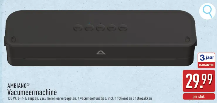 Promotie: Vacumeermachine