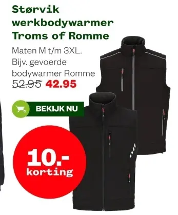 Aanbieding: werkbodywarmer Troms of Romme