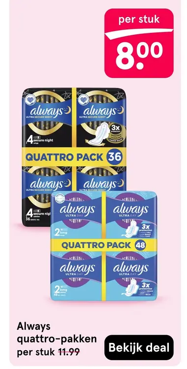 Aanbieding: Quattro-pakken
