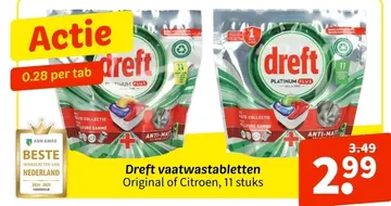 Aanbieding: Dreft vaatwastabletten