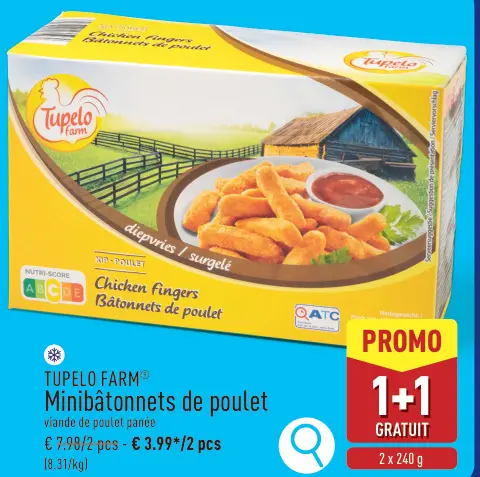 Offre: Minibâtonnets de poulet