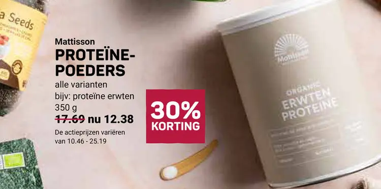 Aanbieding: Proteïne-poeders