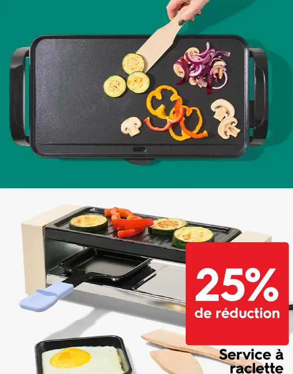 Offre: Service à raclette