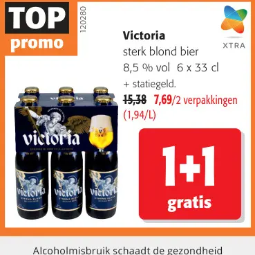 Promotie: Sterk Blond Bier Victoria