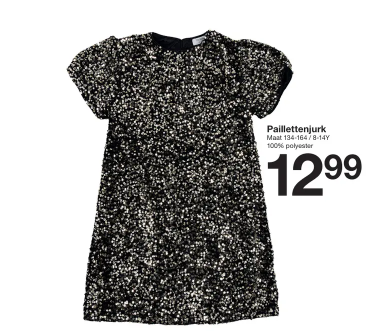 Aanbieding: Paillettenjurk