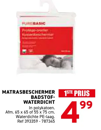 Promotie: Matrasbeschermer badstof-waterdicht