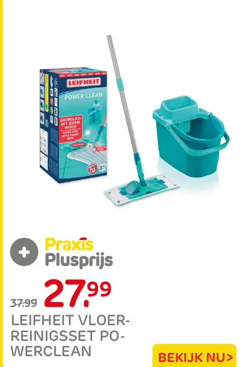 Aanbieding: Leifheit vloerreinigsset power clean