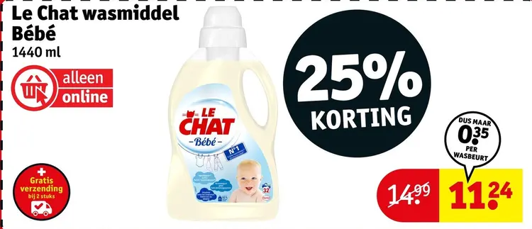 Promotie: Wasmiddel Bébé