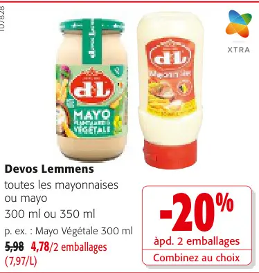 Offre: Devos Lemmens toutes les mayonnaises 