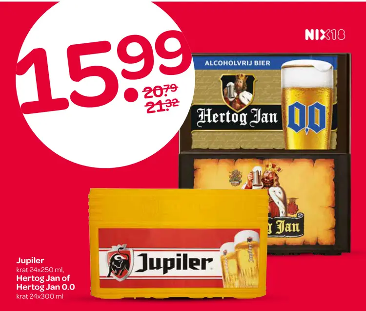 Aanbieding: Jupiler, Hertog Jan of Hertog Jan 0.0
