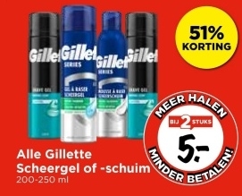 Aanbieding: Alle Gillette Scheergel of -schuim