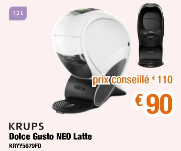 Offre: Dolce Gusto NEO Latte