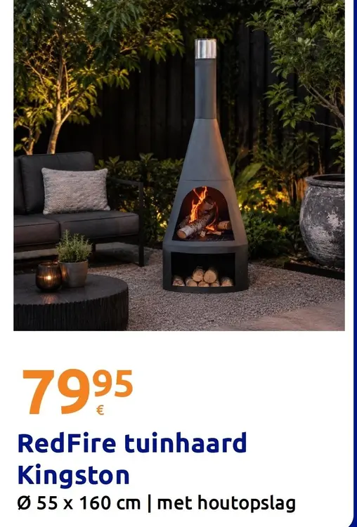 Promotie: RedFire tuinhaard Kingston