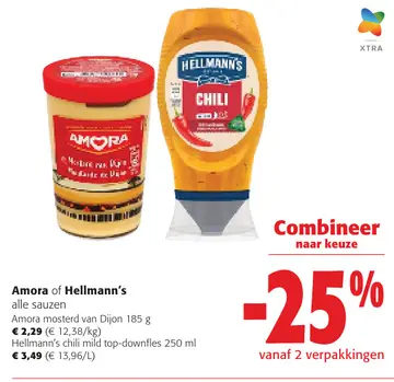 Aanbieding: Amora of Hellmann's alle sauzen