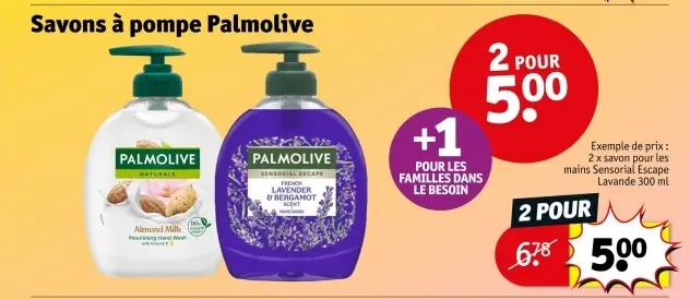Offre: Savons à pompe
