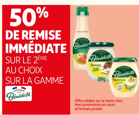 Promotie: Sauces Bénédicta
