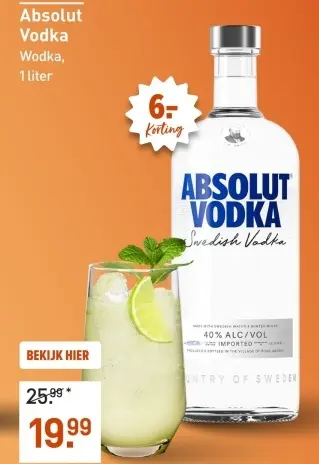 Aanbieding: Absolut Vodka