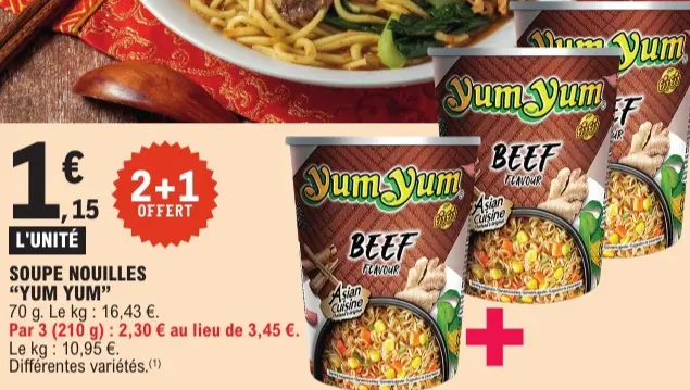 Offre: Soupe nouilles