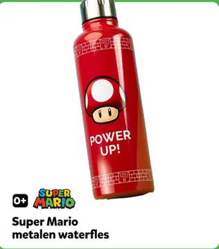 Aanbieding: Super Mario metalen waterfles