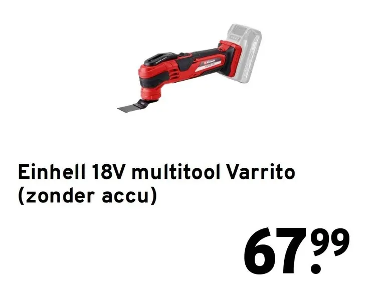 Aanbieding: 18V multitool Varrito