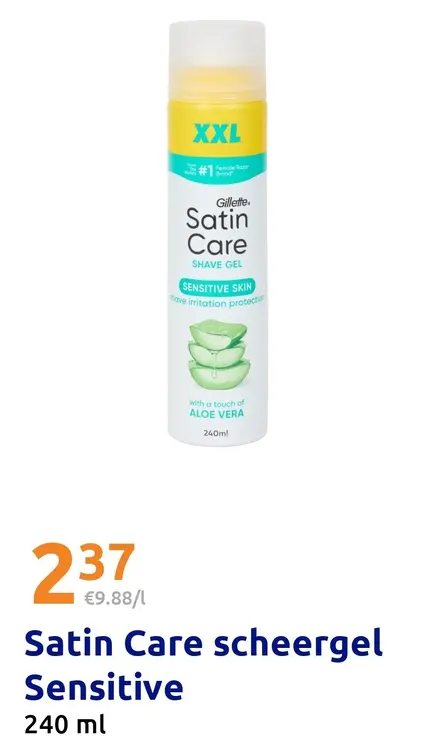Aanbieding: Satin Care scheergel Sensitive