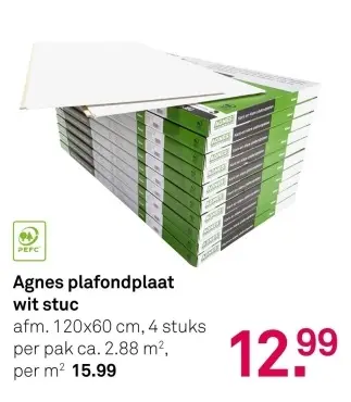 Aanbieding: Agnes plafondplaat wit stuc