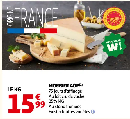 Offre: Morbier aop