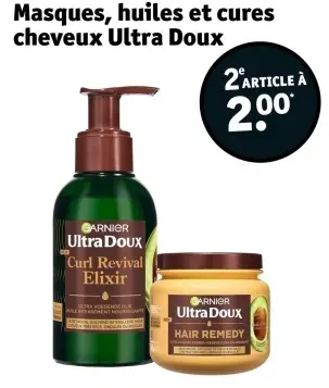 Offre: Masques, huiles et cures cheveux Ultra Doux