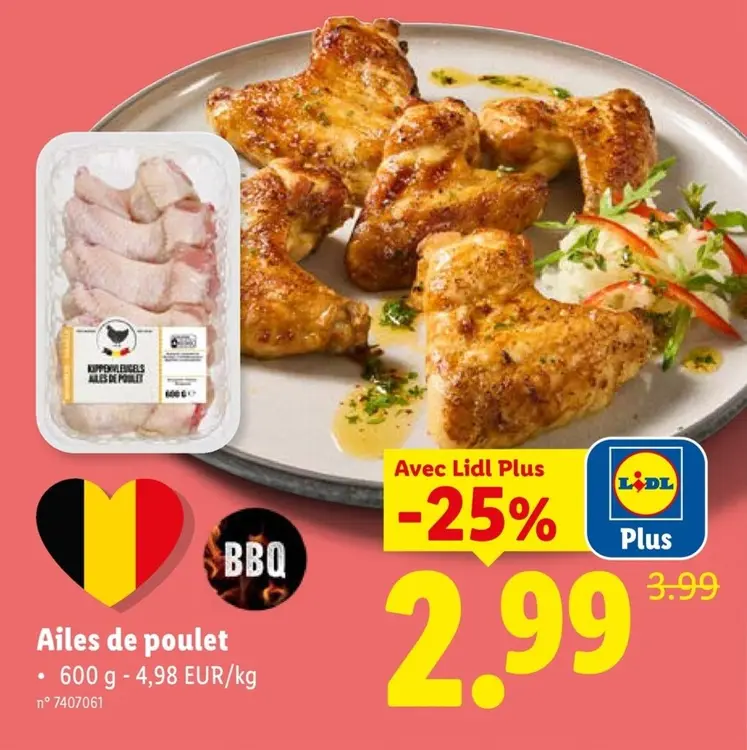 Offre: Ailes de poulet