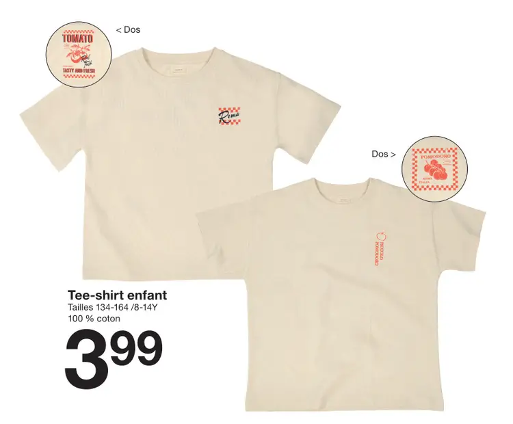 Offre: Tee-shirt enfant