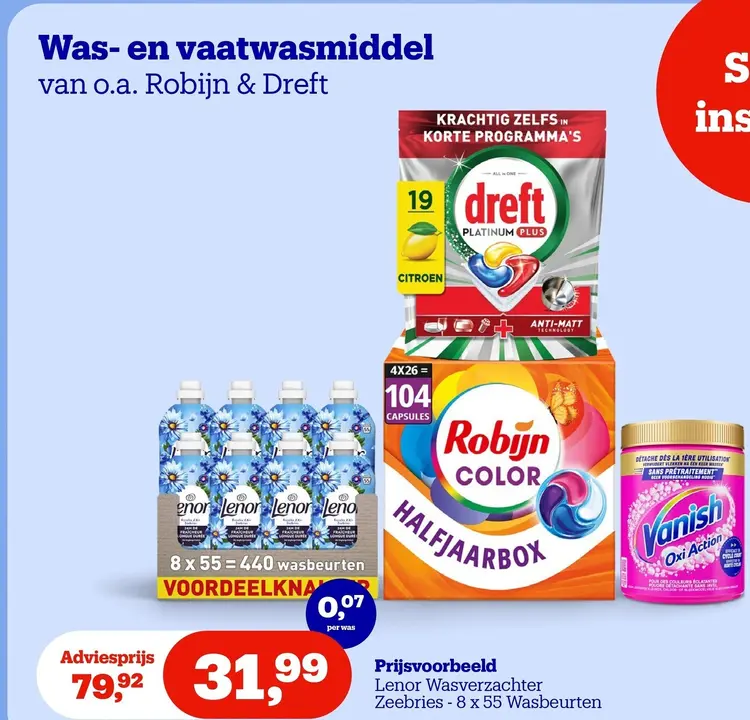 Aanbieding: Was- en vaatwasmiddel