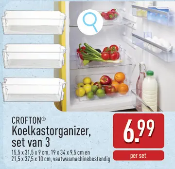 Aanbieding: Koelkastorganizer, set van 3