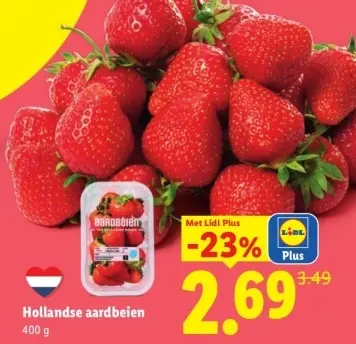Aanbieding: Hollandse aardbeien